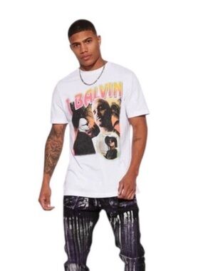 NWT Rue21 White J Balvin Tee Shirt